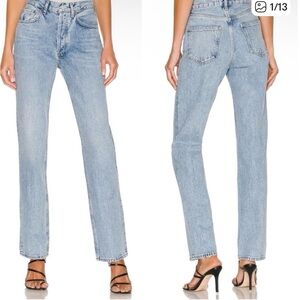 AGOLDE Lana Straight Jeans in Fiction Wash Size 28